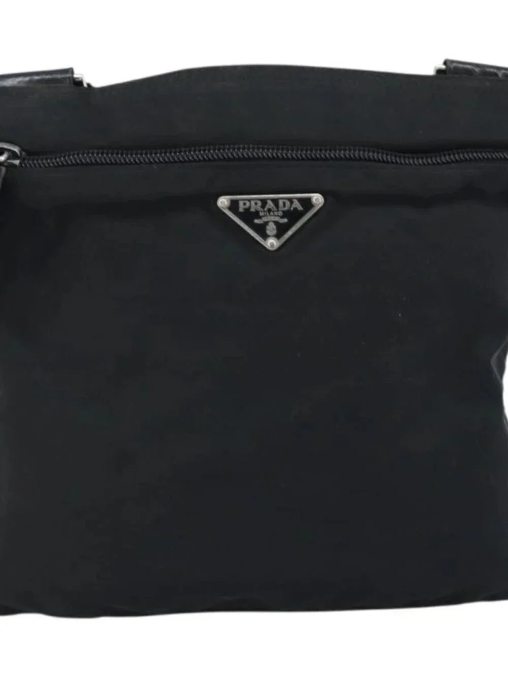 PRADA Shoulder Bag Nylon Black Silver Auth 173668 - Picture 14 of 16